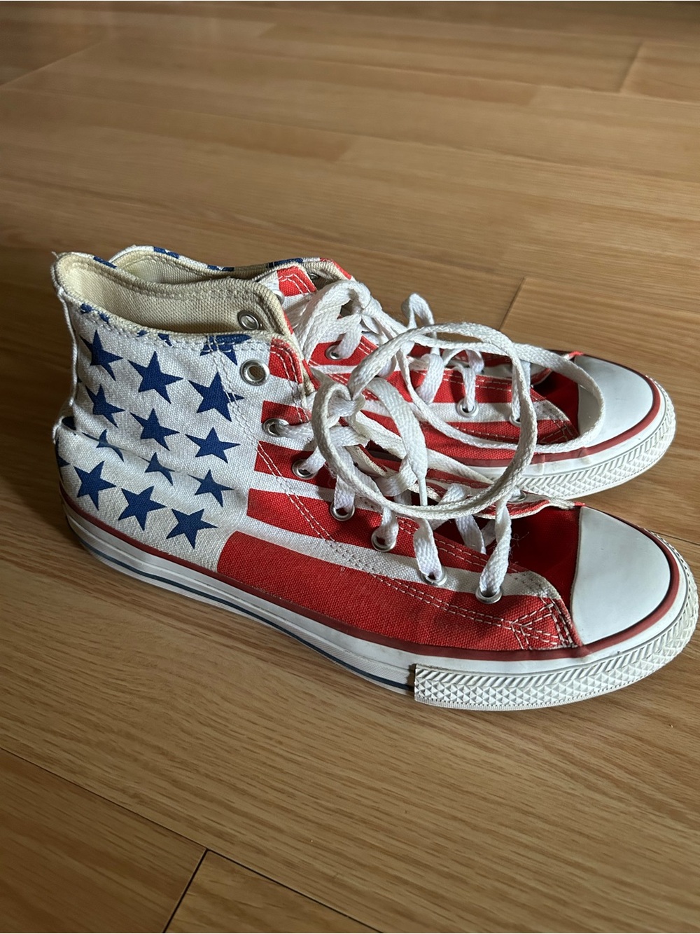 Converse All Star Taylor Red White Blue USA Sneakers Juniors 5
